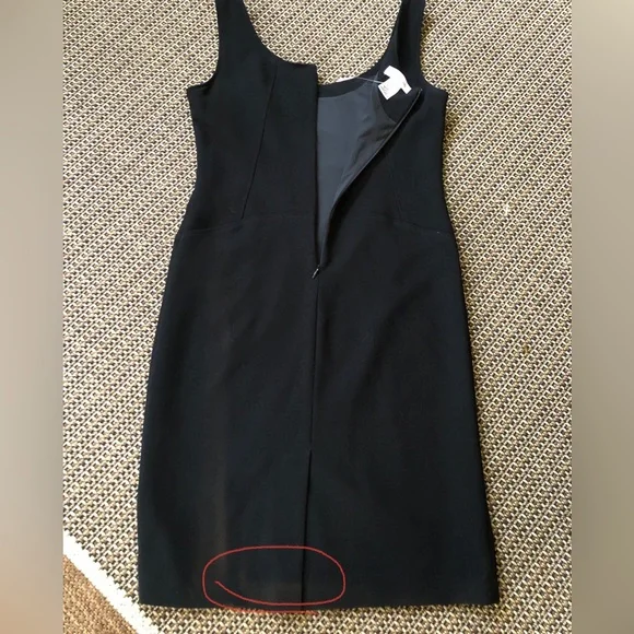 🖤NEW! Calvin Klein Classic Black Sleeveless Mid Length Dress LBD Size 4 - Picture 14 of 14